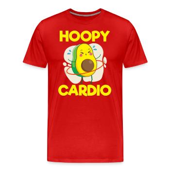 Hooping Fitness Workout Fit - Men's Premium Organic T-Shirt - red - Front - Damien (186cm)