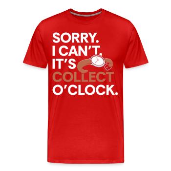 Watch Lovers Hobby Chronometer Movement - Men's Premium Organic T-Shirt - red - Front - Damien (186cm)