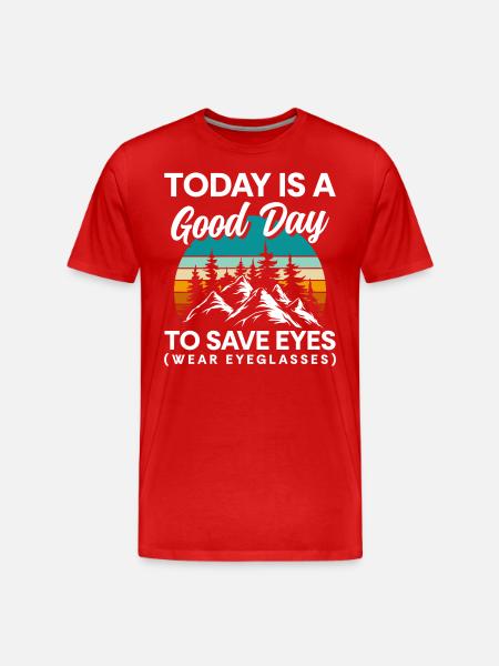 Glasses Spectacle Snake Opticians Opticians - Men's Premium Organic T-Shirt - red
