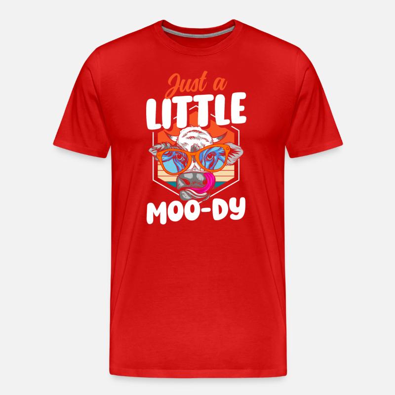 Vache laitière Beef Farmer - T-shirt bio Premium Homme - rouge