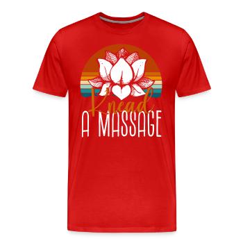 Relaxation Relax Body Beauty - Men's Premium Organic T-Shirt - red - Front - Damien (186cm)