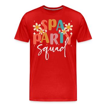 Wellness Relax Fitness Self-Care - Men's Premium Organic T-Shirt - red - Front - Damien (186cm)