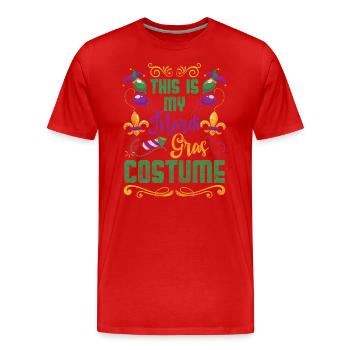 Parade Party New Orleans Perlen - Männer Premium Bio T-Shirt - Rot - Vorne - Damien (186cm)