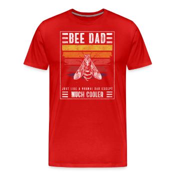 Abeille à miel Bourdon World Saver Abeille - T-shirt bio Premium Homme - rouge - Devant - Damien (186cm)
