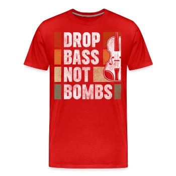 Musiker Musikschule Musikverein - Männer Premium Bio T-Shirt - Rot - Vorne - Damien (186cm)