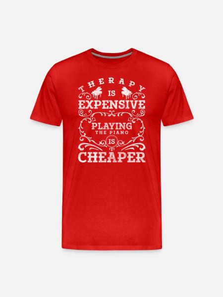 Piano Composer Pianist - Men's Premium Organic T-Shirt - red