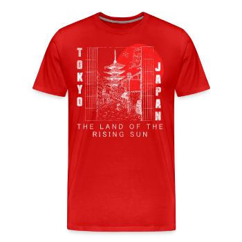 Tokyo Dream Tour Touriste - T-shirt bio Premium Homme - rouge - Devant - Damien (186cm)