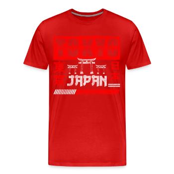 Japan Manga Tokyo - Männer Premium Bio T-Shirt - Rot - Vorne - Damien (186cm)