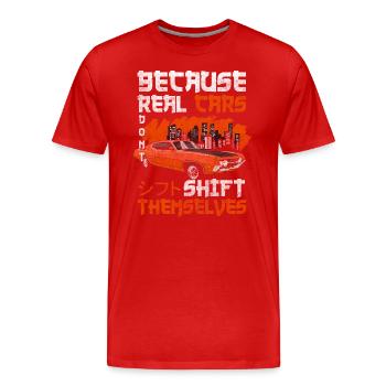 Drifting Tuner Jdm - Men's Premium Organic T-Shirt - red - Front - Damien (186cm)