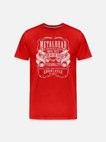 Metal Band Metaller - Men's Premium Organic T-Shirt - red