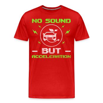 Voiture électrique Véhicule moderne - T-shirt bio Premium Homme - rouge - Devant - Damien (186cm)