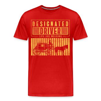 Pferdekutscher Beruf Gast Kutschieren - Männer Premium Bio T-Shirt - Rot - Vorne - Damien (186cm)