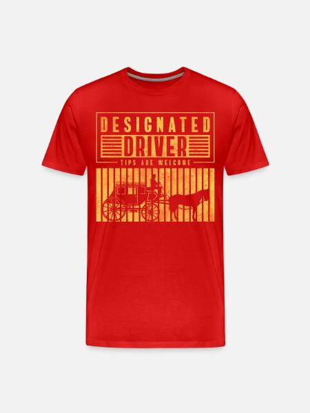 Pferdekutscher Beruf Gast Kutschieren - Männer Premium Bio T-Shirt - Rot