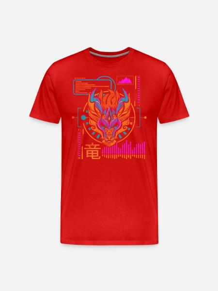 Future Style, Technology, Gaming - Men's Premium Organic T-Shirt - red