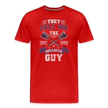 Fléchettes Arrow Target Sports Homme - T-shirt bio Premium Homme - rouge - Devant - Damien (186cm)