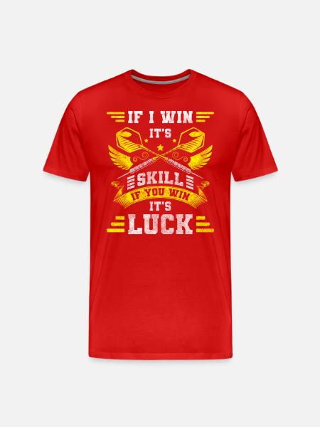 Dart Scheibe Bullseye Bier - Männer Premium Bio T-Shirt - Rot