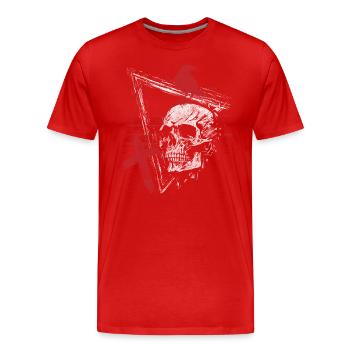 Trash Polka Modern Wild Black - Männer Premium Bio T-Shirt - Rot - Vorne - Damien (186cm)