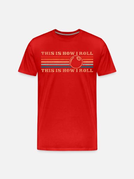 Billiards Pub Sports - Men's Premium Organic T-Shirt - red