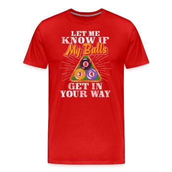 Gagnant du Pool Professional - T-shirt bio Premium Homme - rouge - Devant - Damien (186cm)