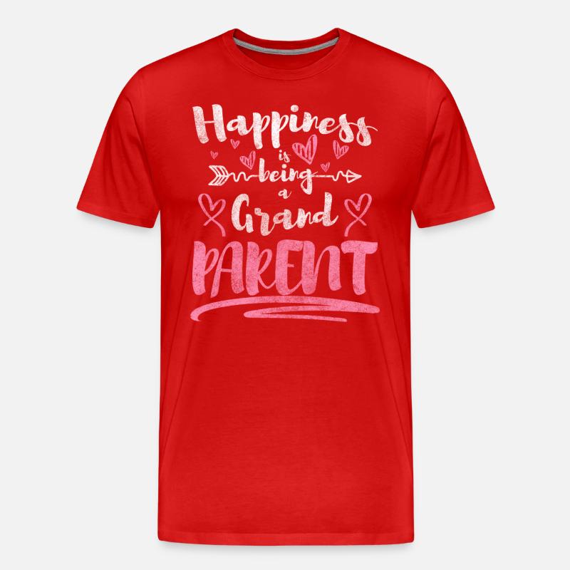 Oma Nachwuchs Liebe Großmutter - Männer Premium Bio T-Shirt - Rot