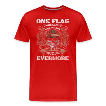 United States Stars and Stripes Soldier - Men's Premium Organic T-Shirt - red - Front - Damien (186cm)