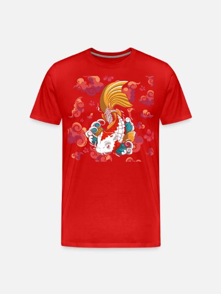 Asia Fighters Tell Fairy Tale - Men's Premium Organic T-Shirt - red