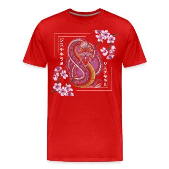 Orient Orientalisch Legenden Zeitreise - Männer Premium Bio T-Shirt - Rot - Vorne - Damien (186cm)