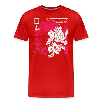 Orient Drachen Mythologie Zeitreise - Männer Premium Bio T-Shirt - Rot - Vorne - Damien (186cm)