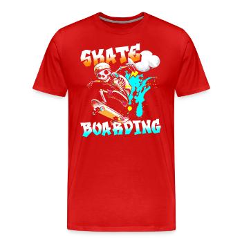 Graffiti Coloré Hip Hop Cool - T-shirt bio Premium Homme - rouge - Devant - Damien (186cm)