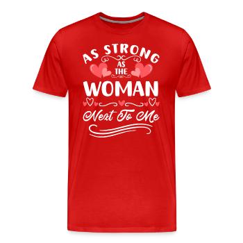 Journée de la femme, Pouvoir des femmes, Égalité, Célébrations - T-shirt bio Premium Homme - rouge - Devant - Damien (186cm)