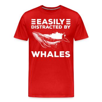 Sea Water Environmental Protection - Men's Premium Organic T-Shirt - red - Front - Damien (186cm)