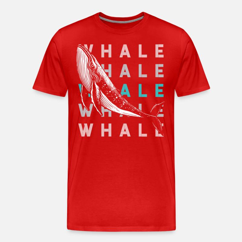 Meer Säugetier - Männer Premium Bio T-Shirt - Rot