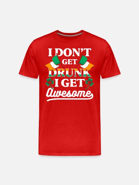 Ireland Pub Lucky Flag - Men's Premium Organic T-Shirt - red