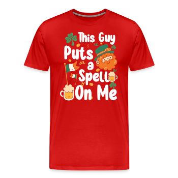 Circuit irlandais de la Saint-Patrick en Irlande - T-shirt bio Premium Homme - rouge - Devant - Damien (186cm)