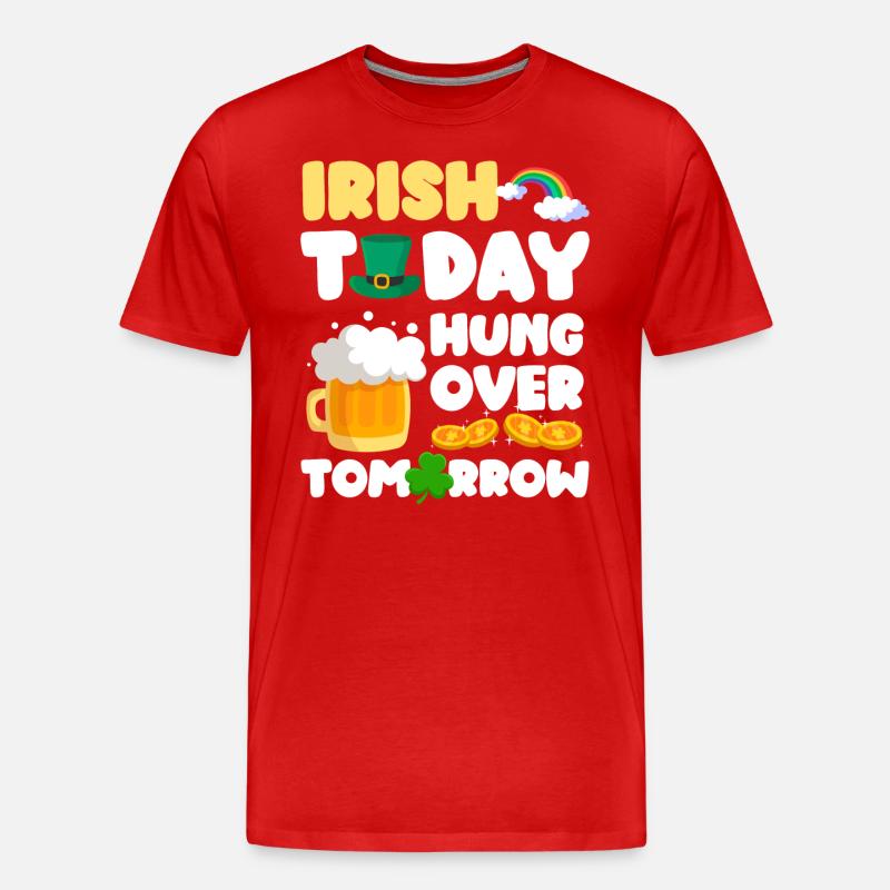 Irland Pint - Männer Premium Bio T-Shirt - Rot
