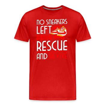 Collectionneurs de chaussures Magasinez Baskets Collectionneurs - T-shirt bio Premium Homme - rouge - Devant - Damien (186cm)