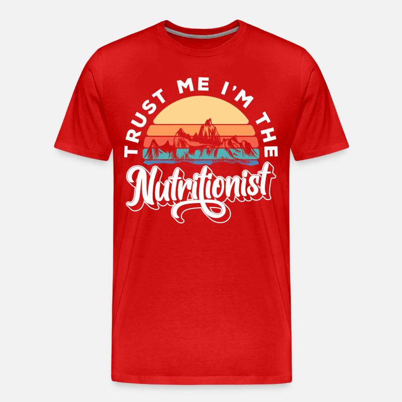 Ernährung Essen - Männer Premium Bio T-Shirt - Rot