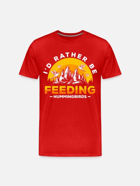 Birds Nature Mindtopia Nectar - Men's Premium Organic T-Shirt - red