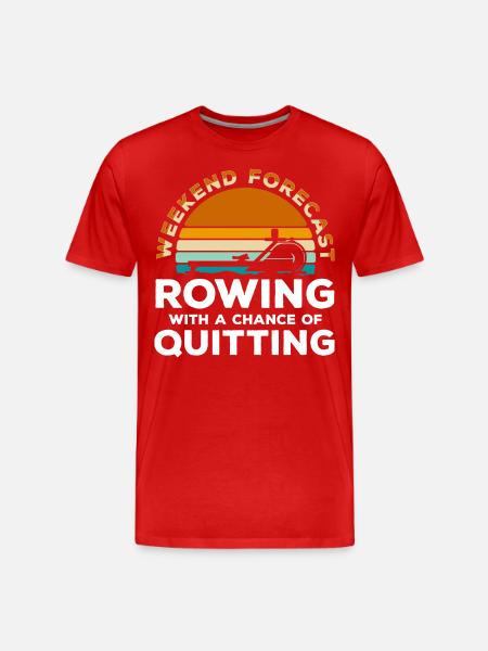 rameur musculation rameur résistance - T-shirt bio Premium Homme - rouge