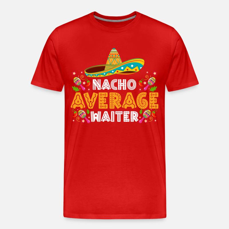 Kellnerin Restaurant Party - Männer Premium Bio T-Shirt - Rot