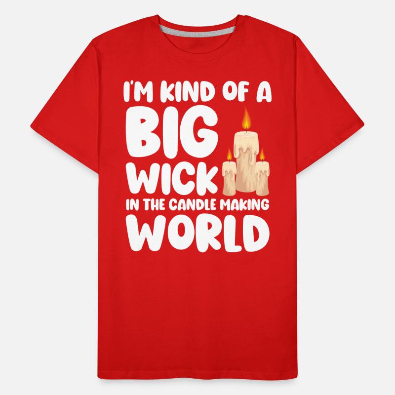 Kerze Date Warm Leidenschaft Männer Premium Bio T-Shirt
