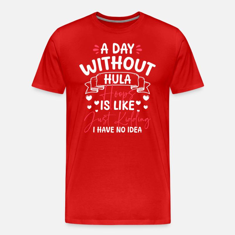 Hullern Tanzen Training - Männer Premium Bio T-Shirt - Rot