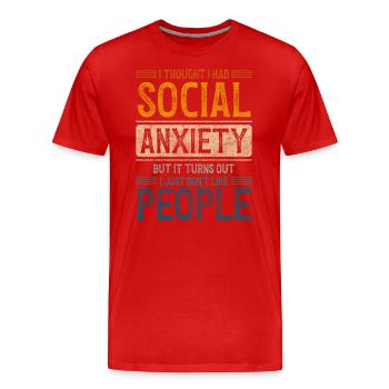 Unique Different Flag Different - Men's Premium Organic T-Shirt - red - Front - Damien (186cm)