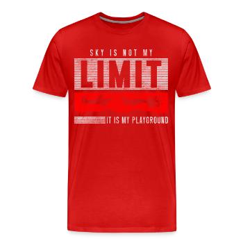 Skydiving Jump Sky Skydiving - Men's Premium Organic T-Shirt - red - Front - Damien (186cm)