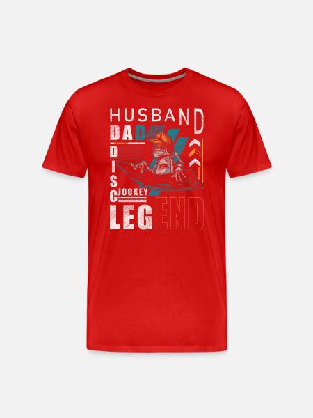 Disc jockey celebrations - Men's Premium Organic T-Shirt - red