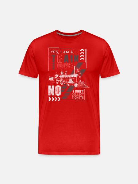Model Railway Lover Toy Rails - Men's Premium Organic T-Shirt - red