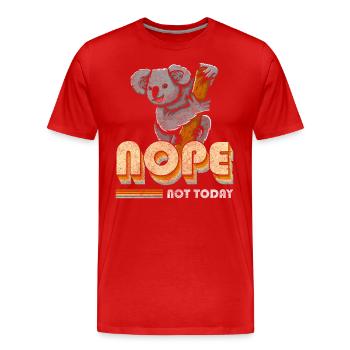 Koalabären Outback Bär - Männer Premium Bio T-Shirt - Rot - Vorne - Damien (186cm)