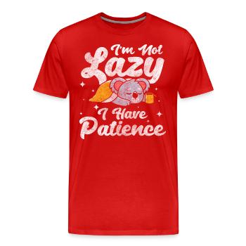 Koala Bear Eucalyptus Zoo Animal Welfare - Men's Premium Organic T-Shirt - red - Front - Damien (186cm)