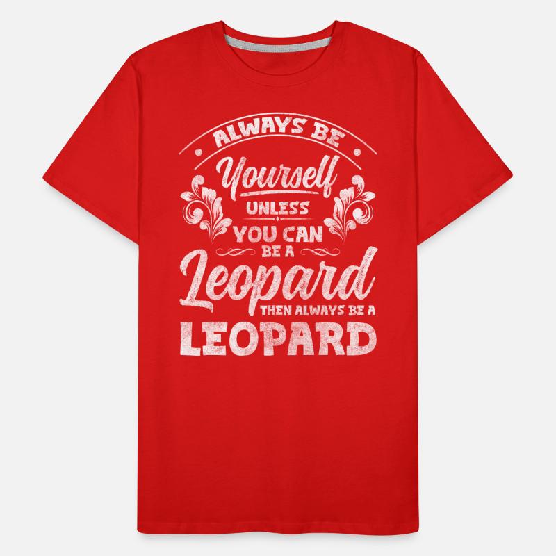 Léopard Safari Chat Faune T-shirt bio Premium Homme