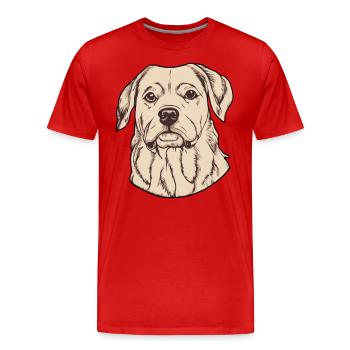 Dog Owner Puppy Dog School Dog Lover - Men's Premium Organic T-Shirt - red - Front - Damien (186cm)